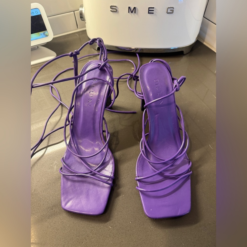 Billini Women's Purple Strappy Heels